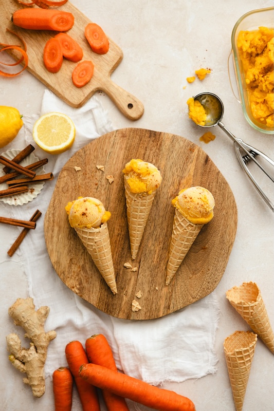 recette de Glace à la carotte