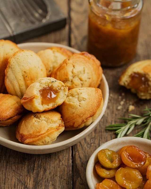recette de Madeleines fourrées à la mirabelle