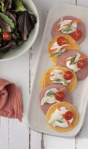 Pancakes recipe with vegetables and goat's milk