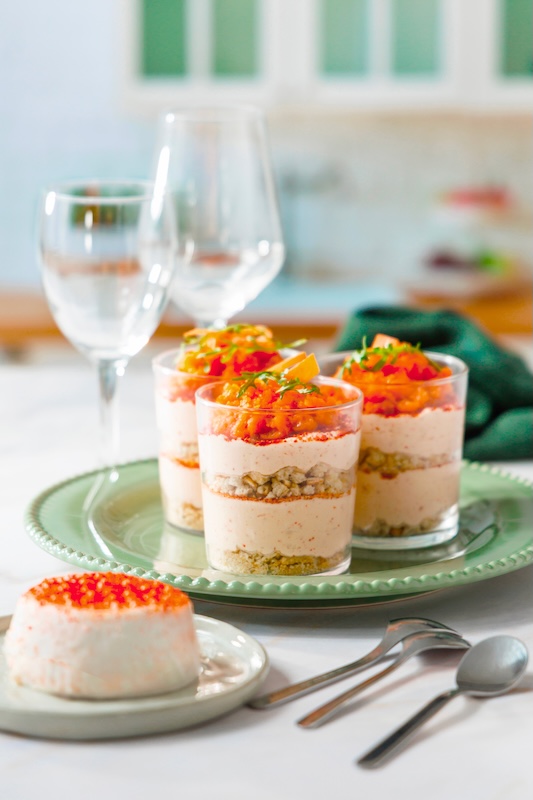 recette de Verrines de tiramisu salé