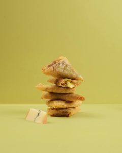 Beef and Morbier Samosas recipe