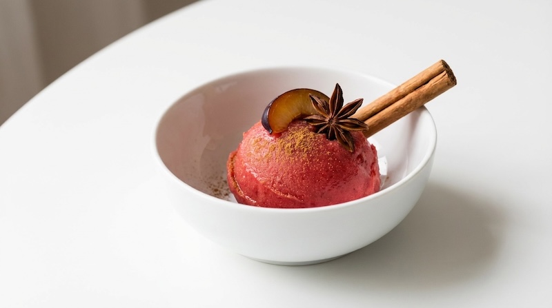 recette de Sorbet de prunes à la cannelle
