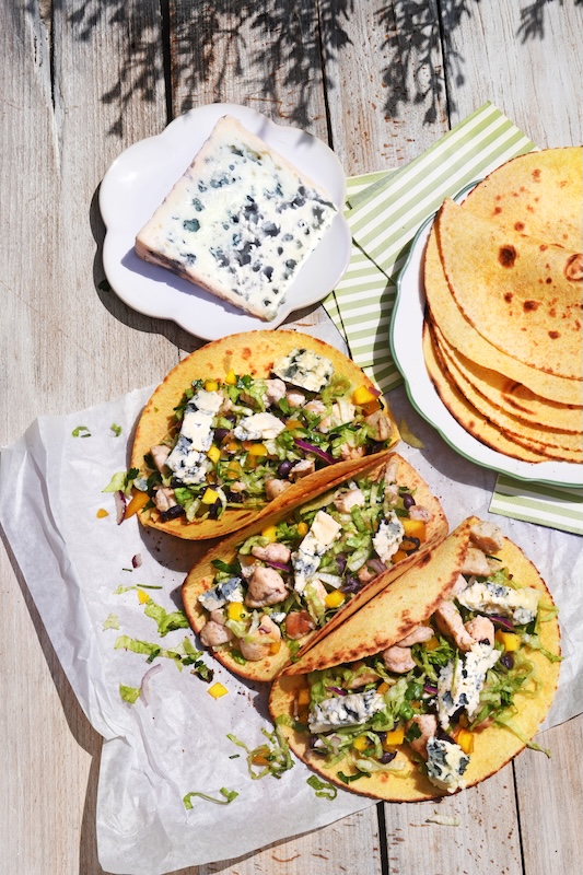 recette de Tacos de poulet au Bleu de Causses