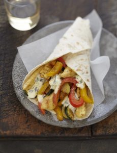 Chicken curry wrap recipe