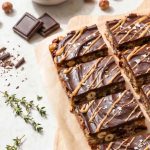 Barres chocolatées au beurre de cacahuète