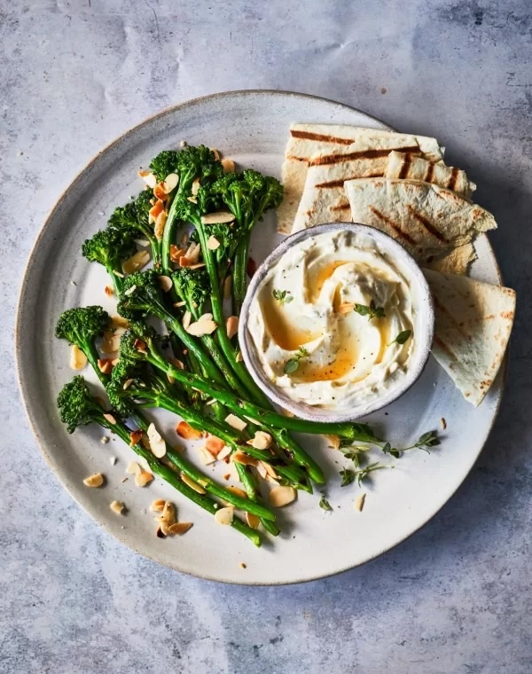 recette de Bimi à dipper avec sa feta