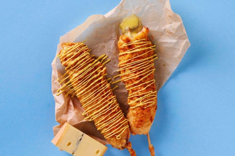 Corn dog au Morbier