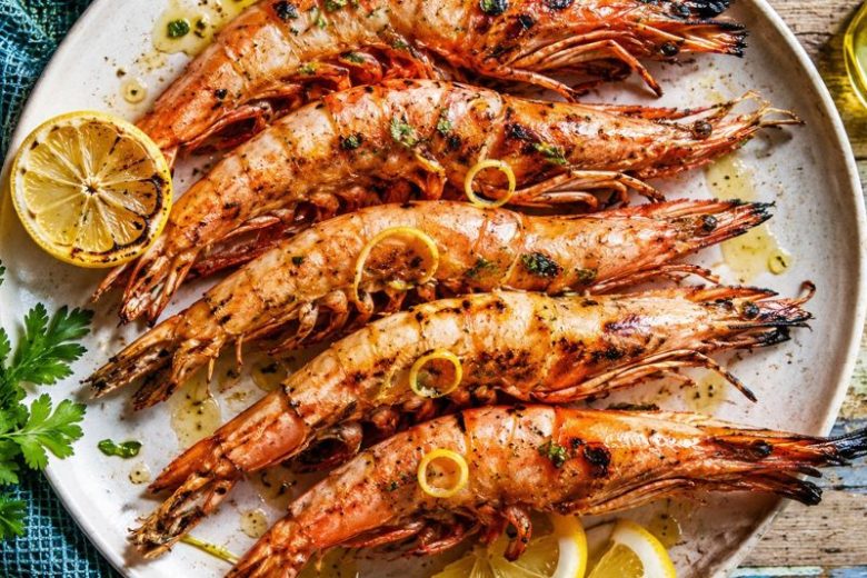 Grosses crevettes au Pastis