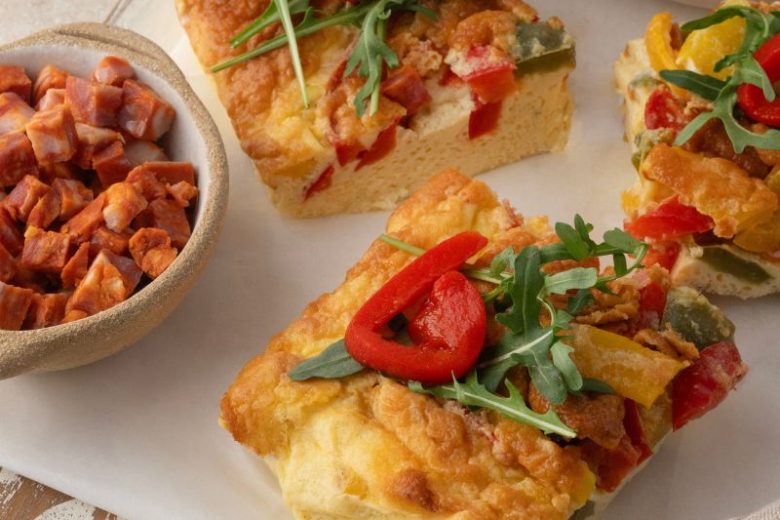 Frittata poivrons et chorizo