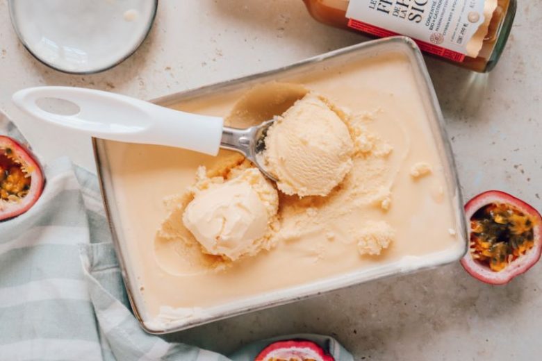 Glace exotique au fruit de la passion