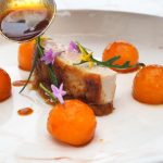 Melon et suprême de pintade