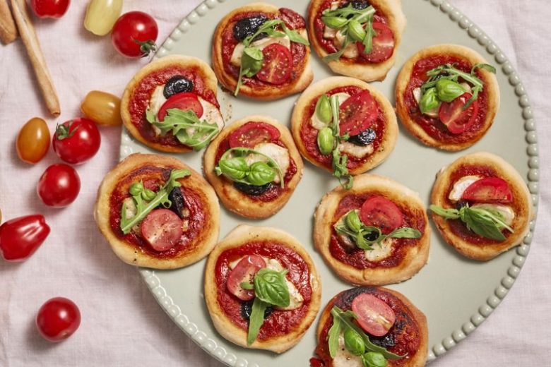 Mini pizzas chèvre miel
