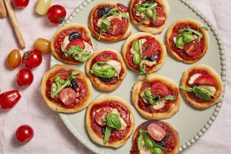 Mini pizzas chèvre miel