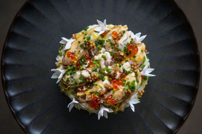 Fonds d’artichauts et salade de moules
