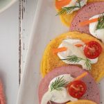 Pancakes aux légumes et lait de chèvre