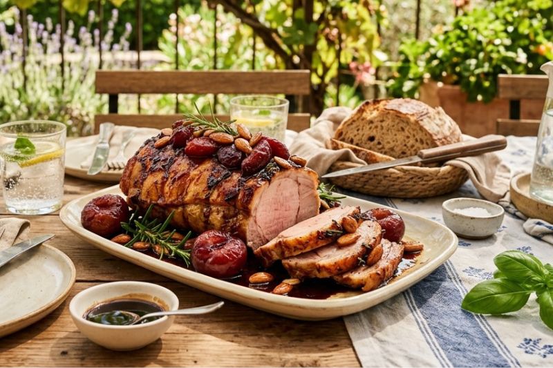 Porc rôti aux prunes