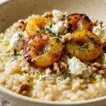 Risotto aux prunes rôties
