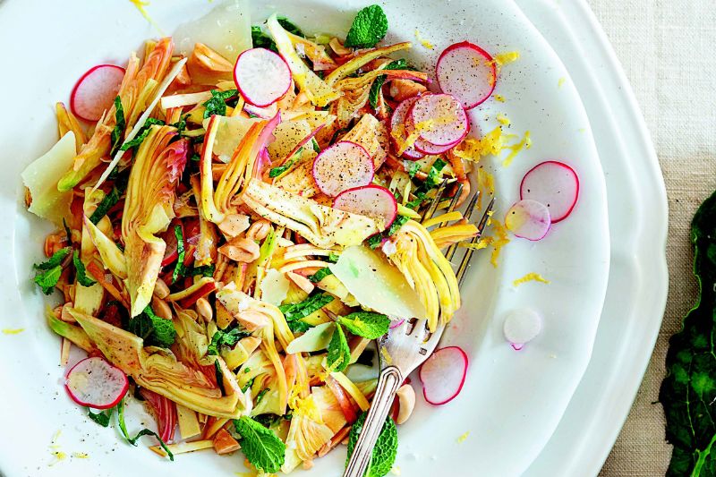 Salade d’artichauts crus Pecorino