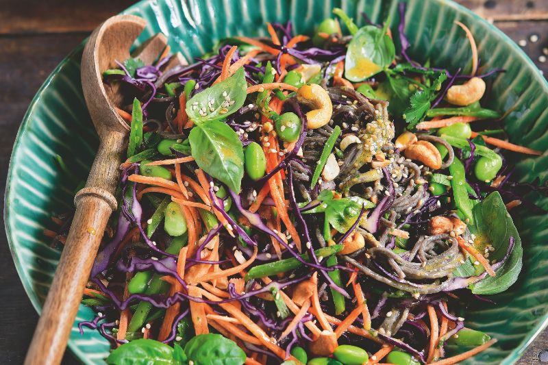 Salade soba aux noix de cajou