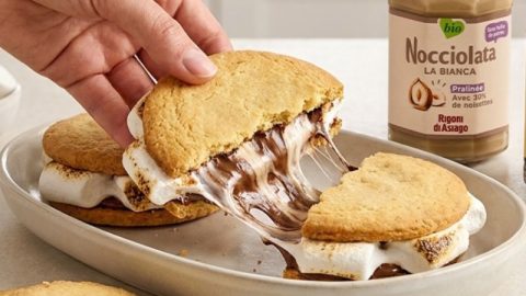 S’mores sandwichs aux deux Nocciolata