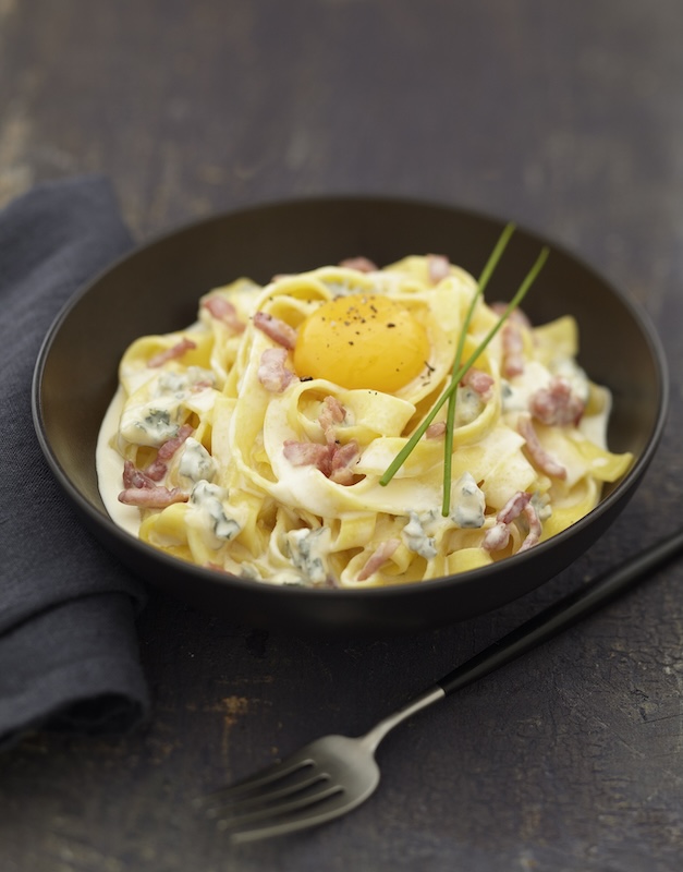 recette de Tagliatelles gourmandes au Bresse Bleu