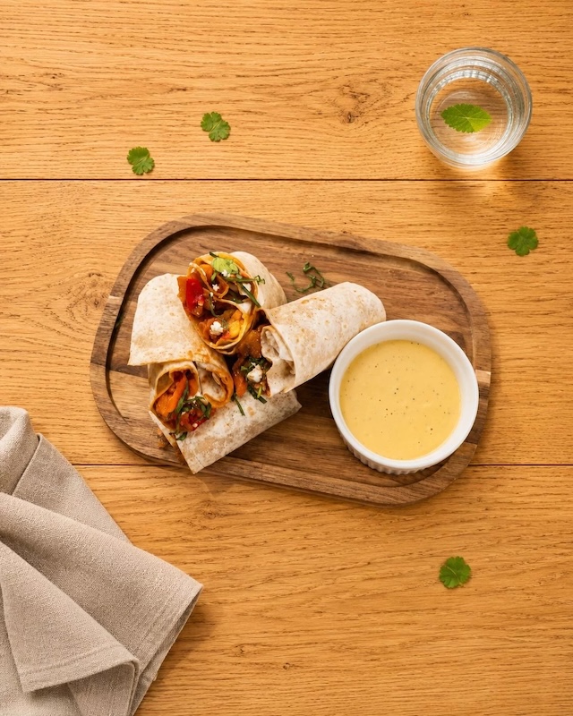 recette de Wraps au tajine de légumes
