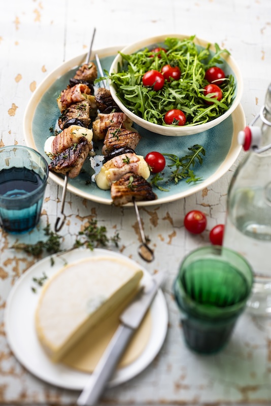 recette de Brochettes de filet mignon au Reblochon
