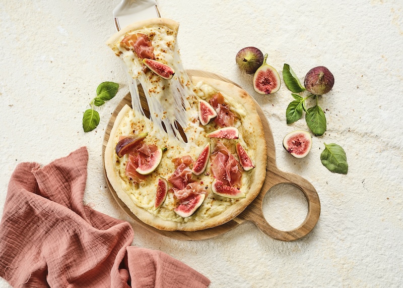 recette de Pizza figues et mozzarella