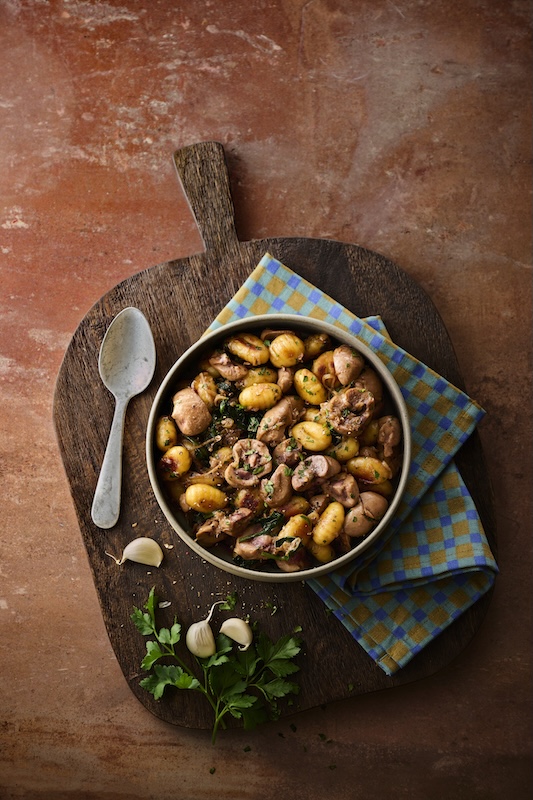 recette de Poêlée de gnocchis et rognons de veau