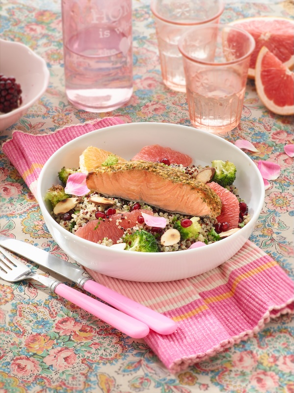 recette de Pavé de saumon quinoa aux agrumes