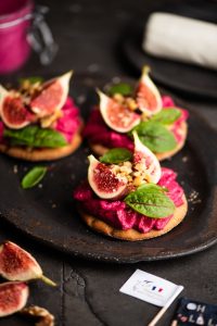 Beetroot cream with fresh goat’s cheese recipe