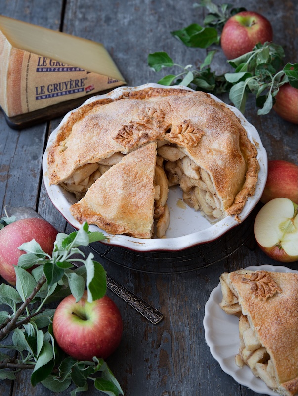 recette de Tarte aux pommes et au Gruyère