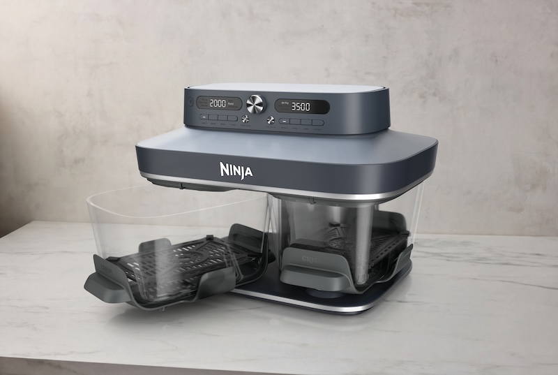 air fryer deux cuves en verre