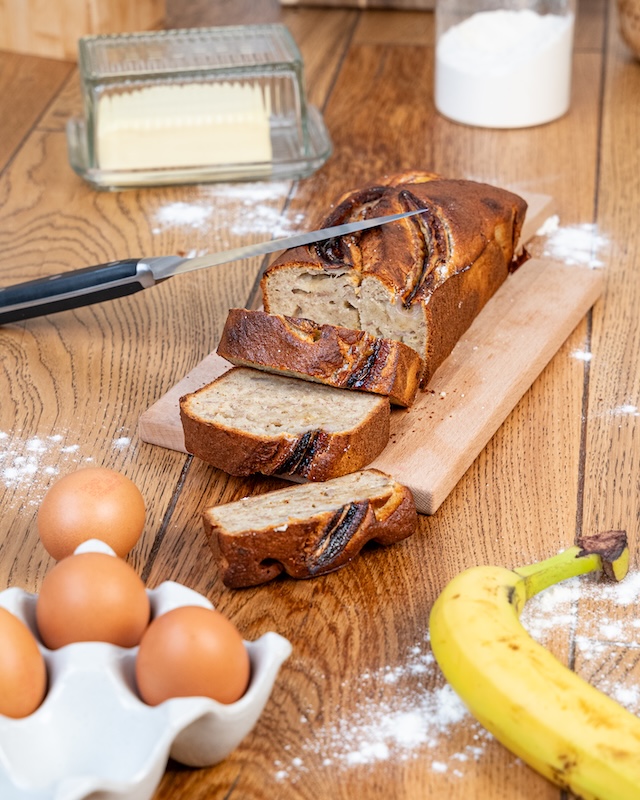 recette de Banana bread au beurre noisette