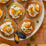 Blinis au sarrasin et moules de bouchot