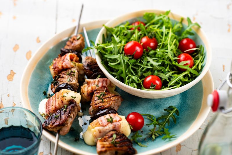 Brochettes de filet mignon au Reblochon