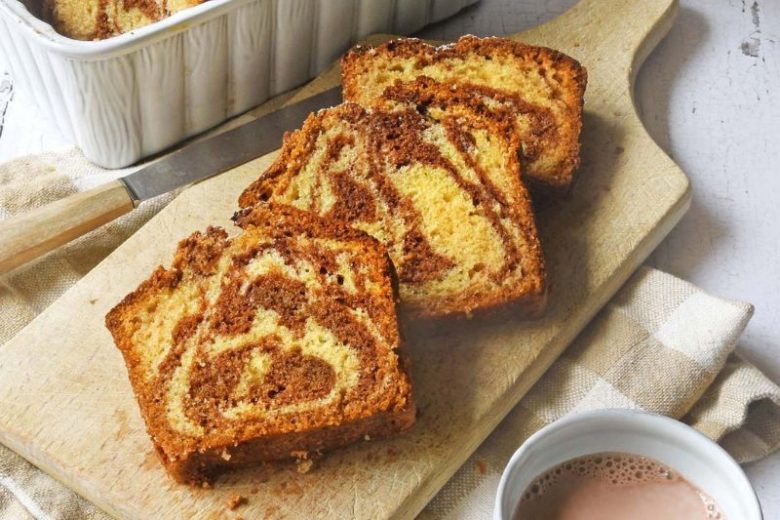 Cake marbré choco-vanille
