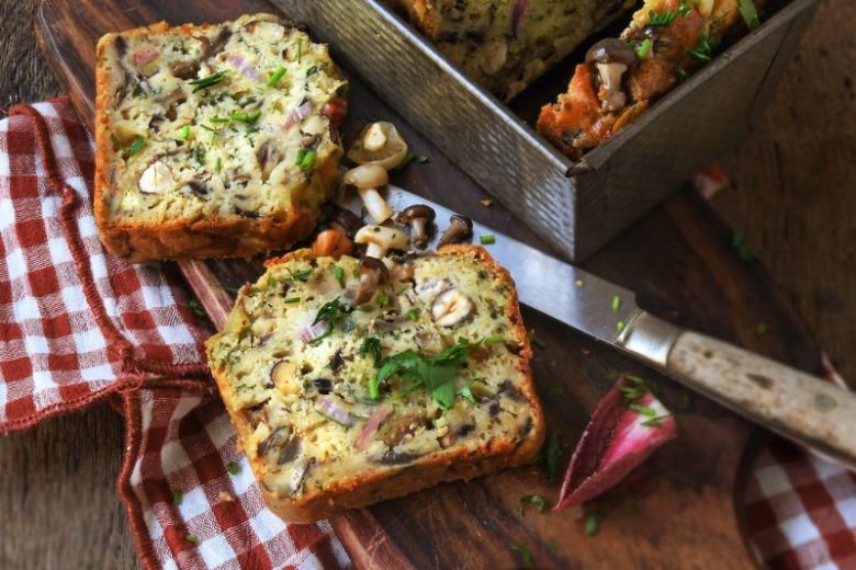Cake aux champignons et Abondance