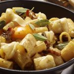 Pâtes carbonara au Morbier