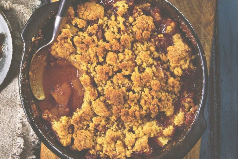 Crumble aux pommes au caramel