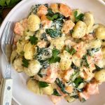 Gnocchi crémeux à la courge et aux épinards
