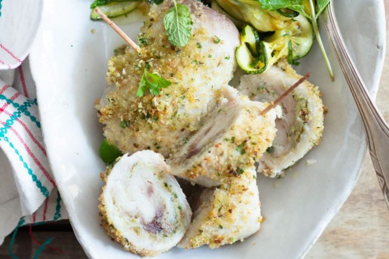 Paupiettes d’espadon courgettes grillées