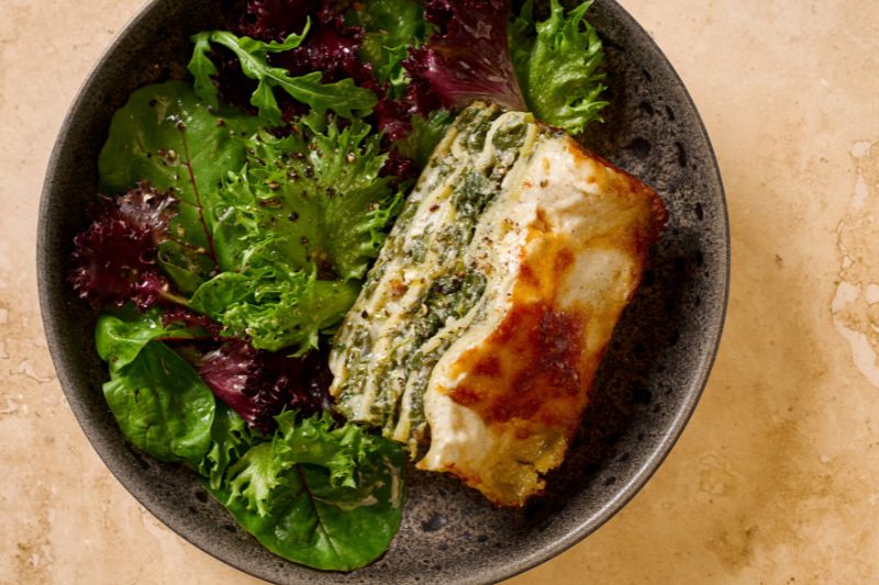 Lasagnes vertes au Parmesan et épinards