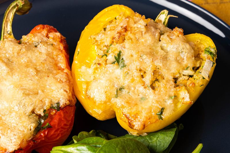 Poivrons farcis au Maroilles