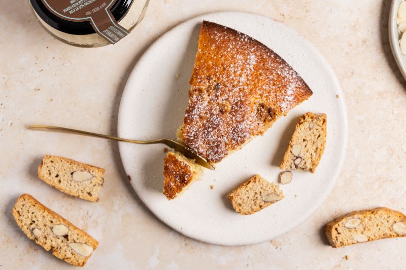 Moelleux aux amandes et éclats de croquants
