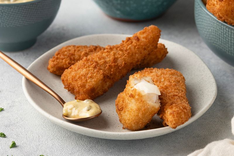 Nuggets de tacaud croustillants