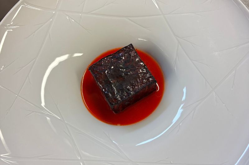 Pastèque brûlée et farcie