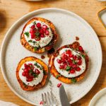 Tranches de patate douce au chèvre