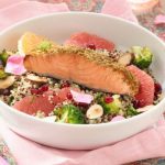 Pavé de saumon quinoa aux agrumes