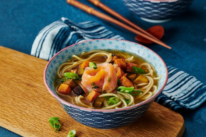 Ramen au saumon fumé